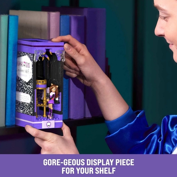 Mega Monster High Clawdeens Boo-K Den Building Set With 299 Pieces For Collector - Picture 2 of 6